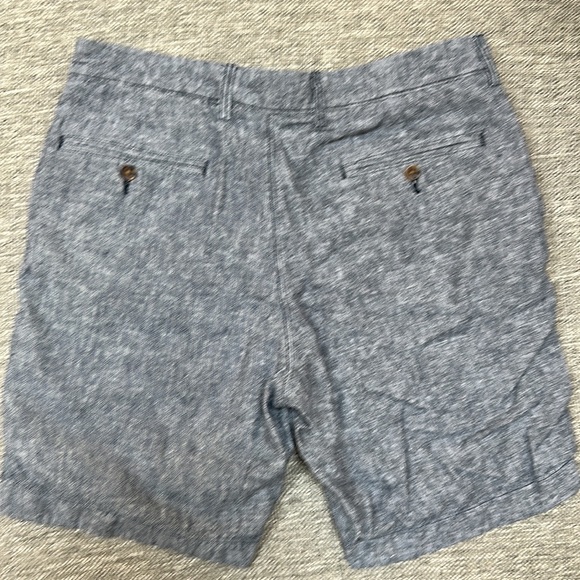 Excellent Condition, Men’s J.Crew Factory Navy Linen Shorts, Size 33 - Picture 4 of 5